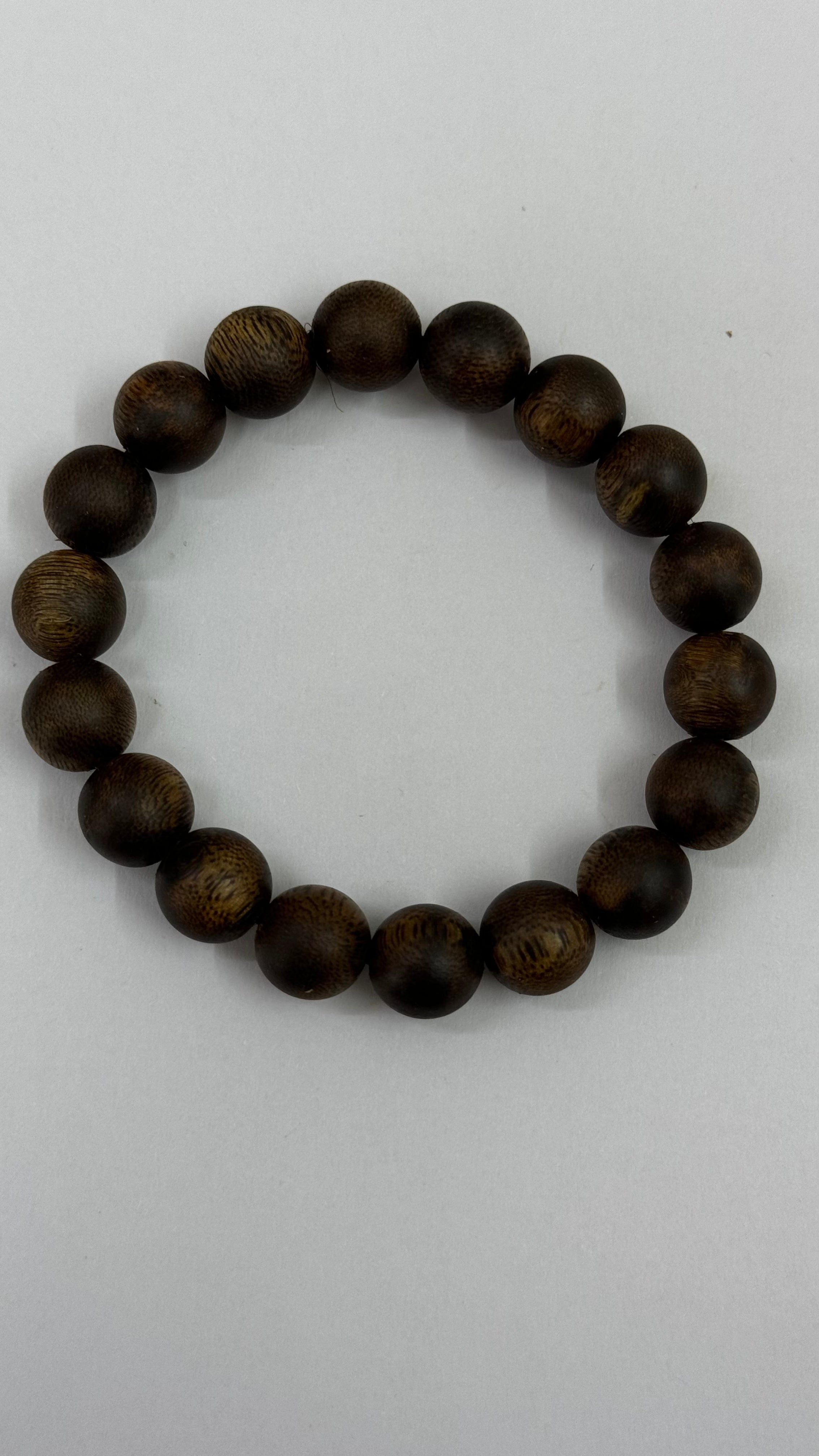Premium Semi-Sinking Kynam Agarwood Round Bead Bracelet Necklace