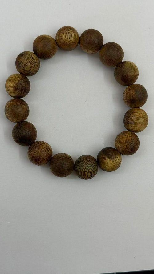 Authentic Kynam Agarwood Round Bead Bracelet Necklace - Premium Kyara