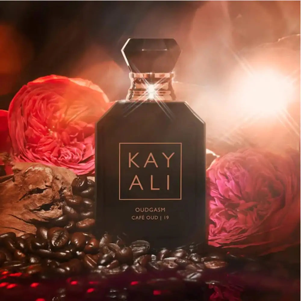 Kayali No. 19 Coffee & Agarwood EDP Eau de Parfum 100ml, a rich and alluring unisex fragrance with notes of coffee and agarwood, featuring strong sillage and longevity; a designer unisex perfume,