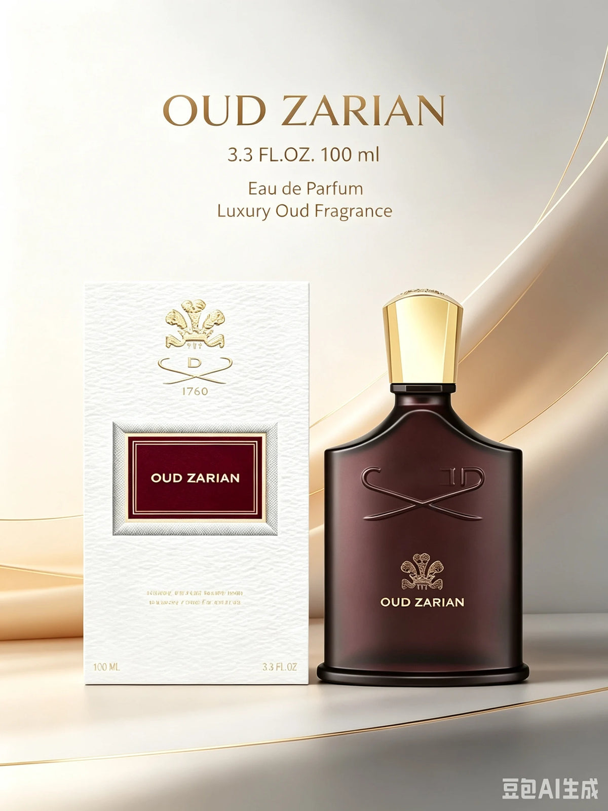 C.REEDOud Zarian Eau de Parfum 100ml, Resinous Agarwood Oud Smoky Oriental Woody Luxury Niche Unisex Fragrance with Saffron Rose Patchouli Warm Amber Sandalwood Soft Musk, Long Lasting Intense Deep Scent for Fall Winter Evening Date Night Formal Event