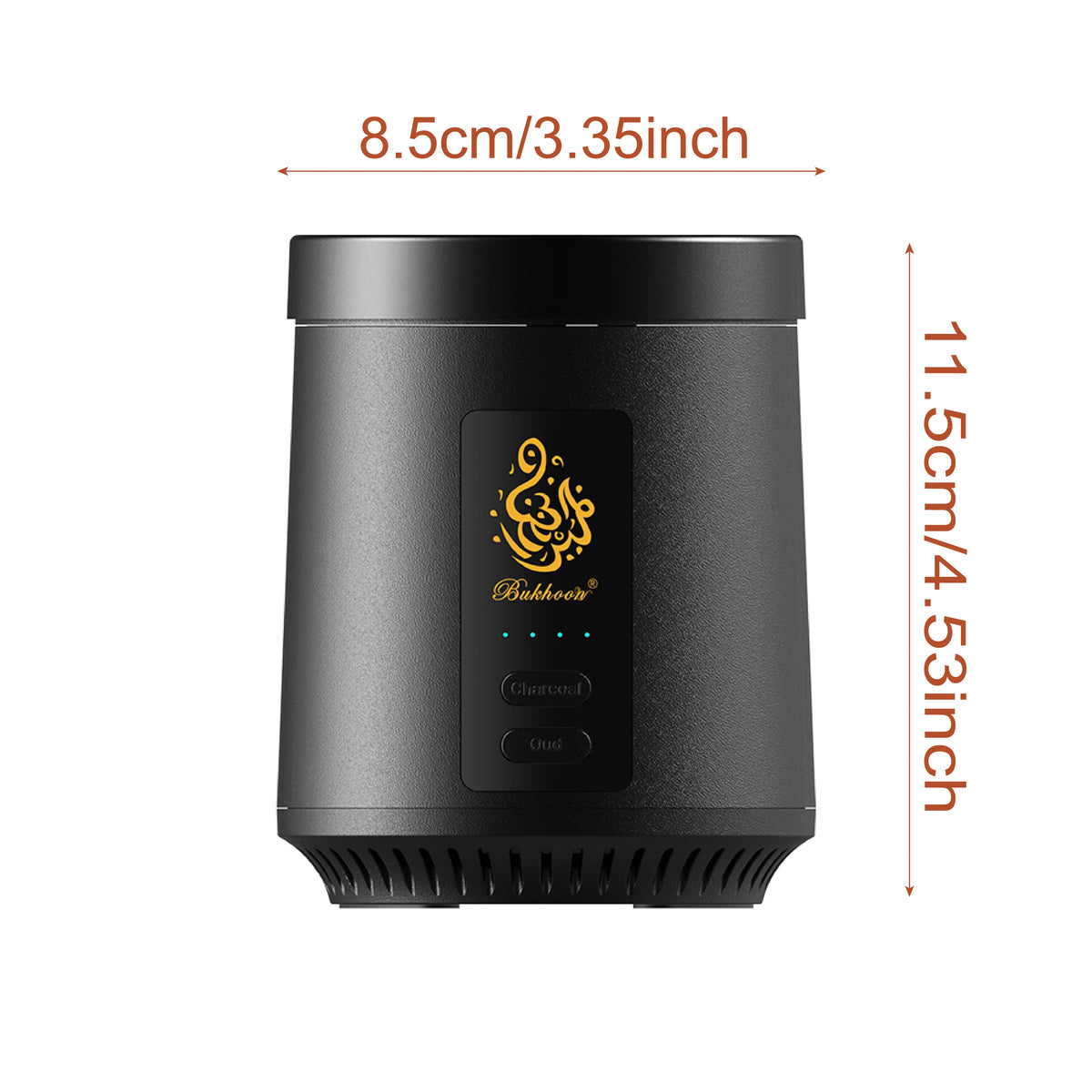 Charcoal Oud 2-in-1 Electric Incense Burner Type-C Portable Burner Aoma Diffuser for Car