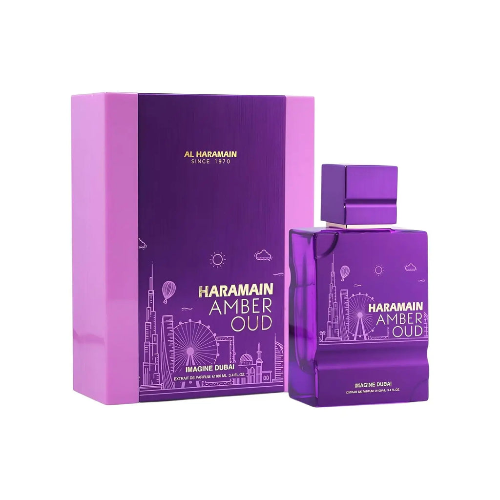 Al Haramain Amber Oud Imagine Dubai Extrait De Parfum Spray for Unisex – Warm Oriental Amber, Oud & Woody Scent, Long-Lasting High-Concentration Fragrance, Perfect Gift, 3.4 Fl oz / 100 ml