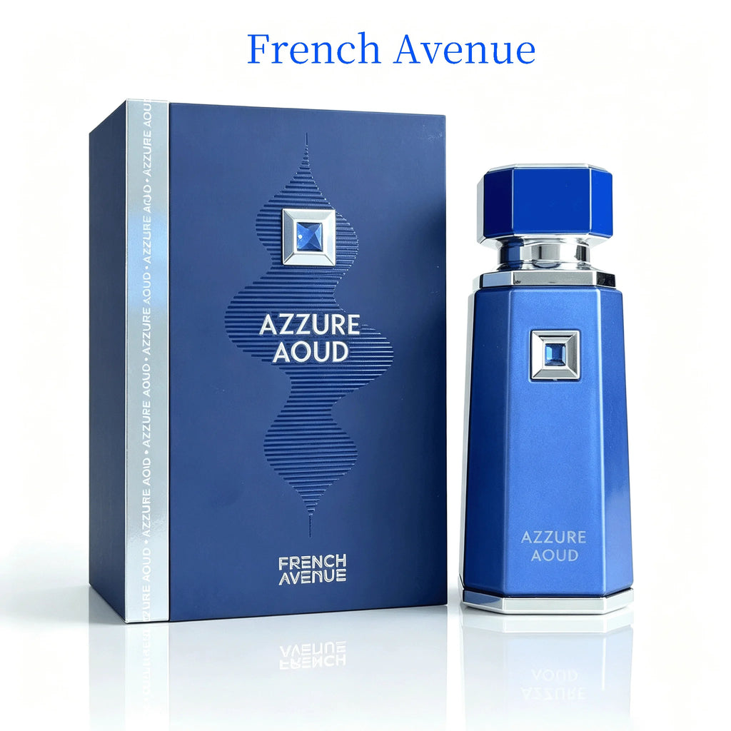 Luxury Oriental Oud Woody Balsamic Eau De Parfum 100ml French Avenue Azzure Aoud Passion Fruit Saffron Agarwood Leather Vanilla Sandalwood Noble Unisex Scent Perfume