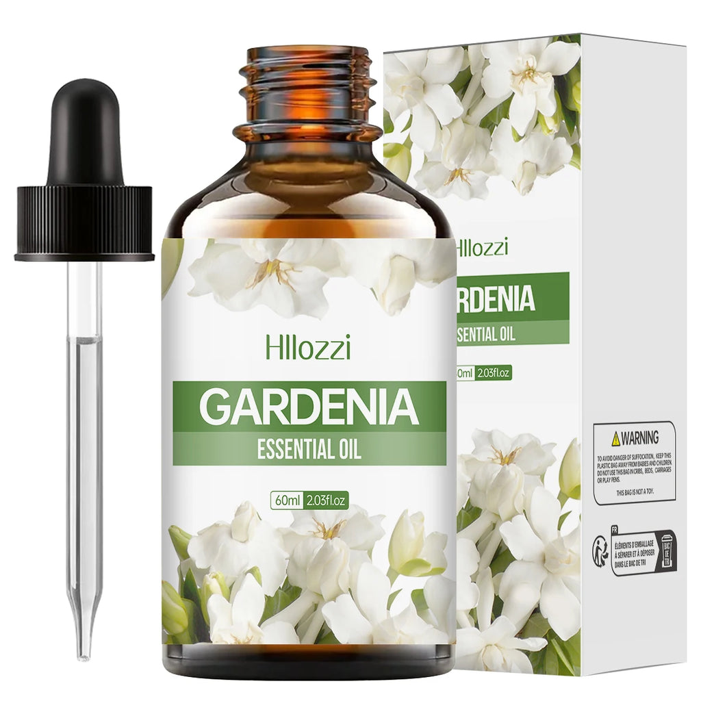 Gardenia essential oil, a pure floral scent, suitable for body massage and hair care, can also be used in a diffuser