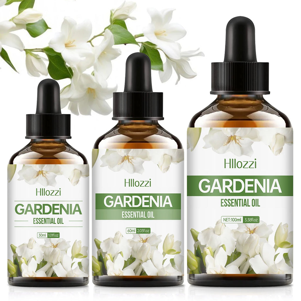 Gardenia essential oil, a pure floral scent, suitable for body massage and hair care, can also be used in a diffuser