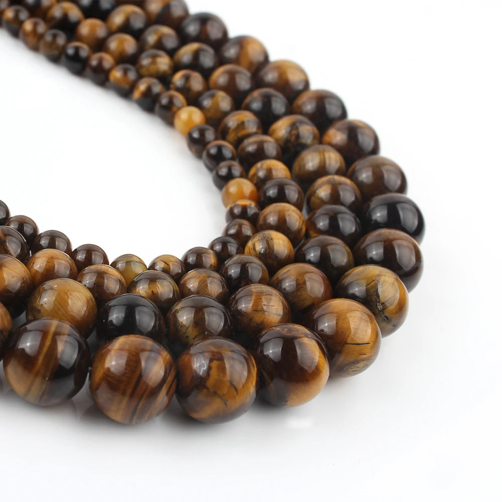 10mm Yellow Tiger Eye Beads for DIY Jewelry Making