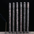 Factory Ebony Incense Tube Wooden with Incense Holder Cover for 21cm Sticks Carved Insence Burner Buddha Guanyin Bucket