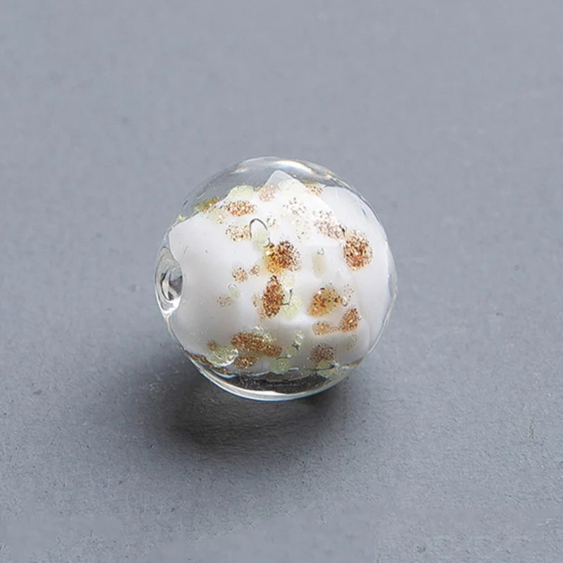 Round Lampwork Glass Beads 8mm 10mm 12mm Loose Beads for Jewelry Making