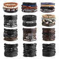 Punk Leather Bracelet for Men - Gothic Style Adjustable