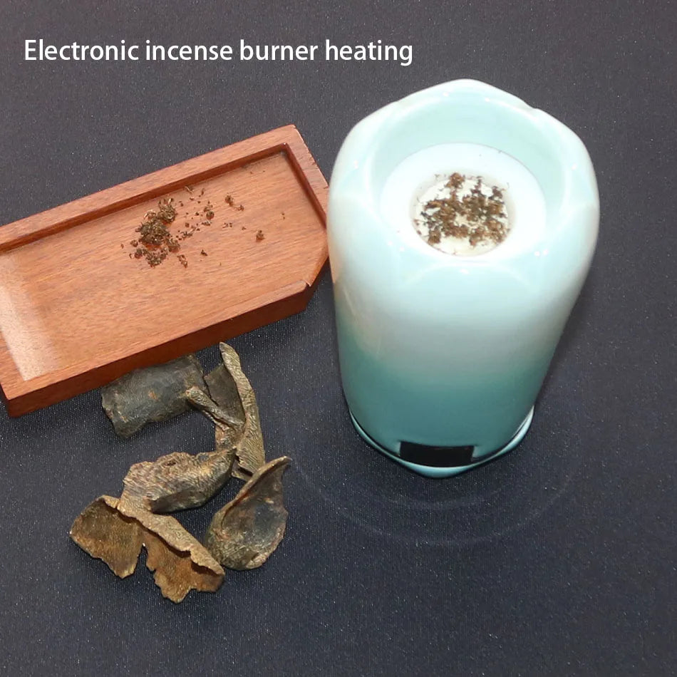 YuLanXiang Kynam Electric incense burner kyara wood heater Portable Rechargeable Ceramic Made in China aloeswood incense censer