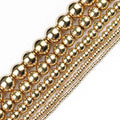 JHNBY Round Hematite Beads 2/3/4/6/8/10mm Natural Stone 14K Gold Color Loose Beads Ball Jewelry Bracelets Making DIY Accessories