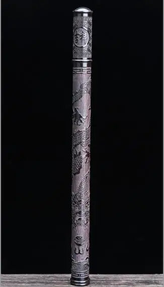 Factory Ebony Incense Tube Wooden with Incense Holder Cover for 21cm Sticks Carved Insence Burner Buddha Guanyin Bucket