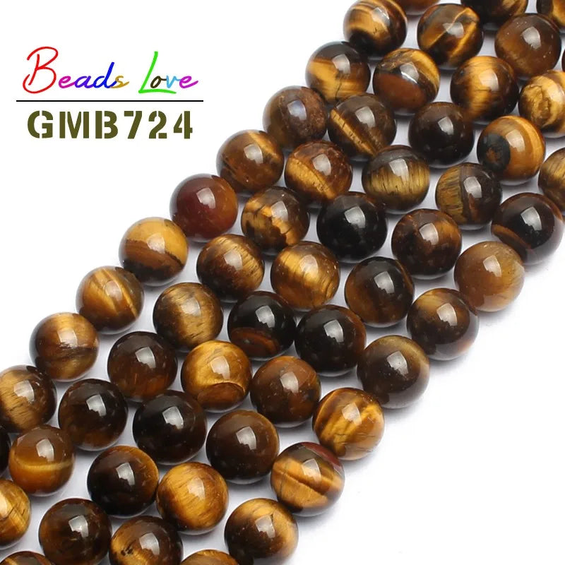 10mm Yellow Tiger Eye Beads for DIY Jewelry Making