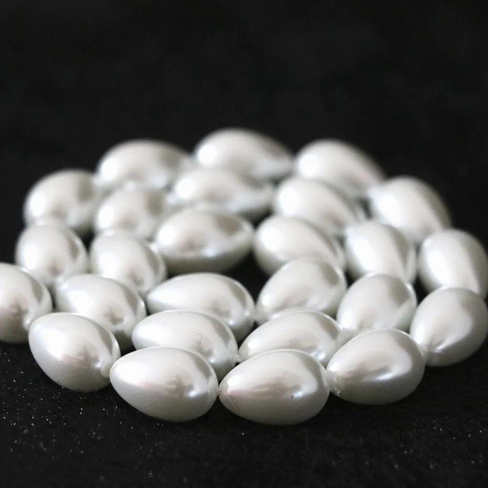 wholesale high quality Accessories Pearl Water Droplets Shape Imitation Pearls Straight Beads For Jewelry Making DIY Bracelet
