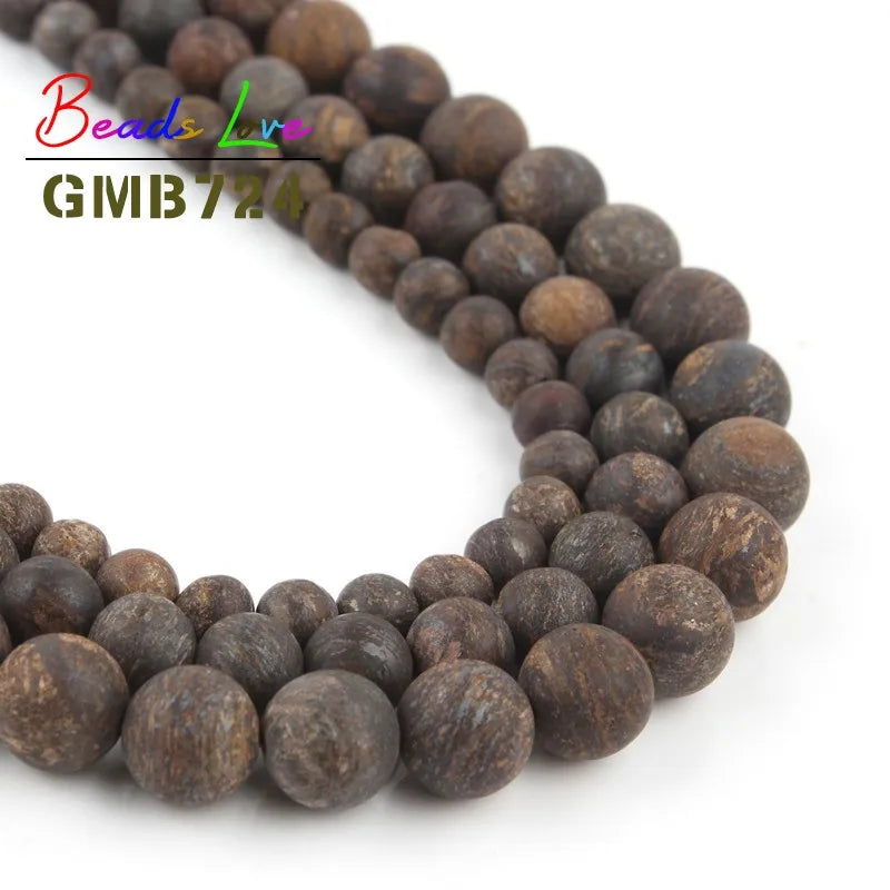 Natural Bronzite Stone Beads 10mm Round for DIY Jewelry