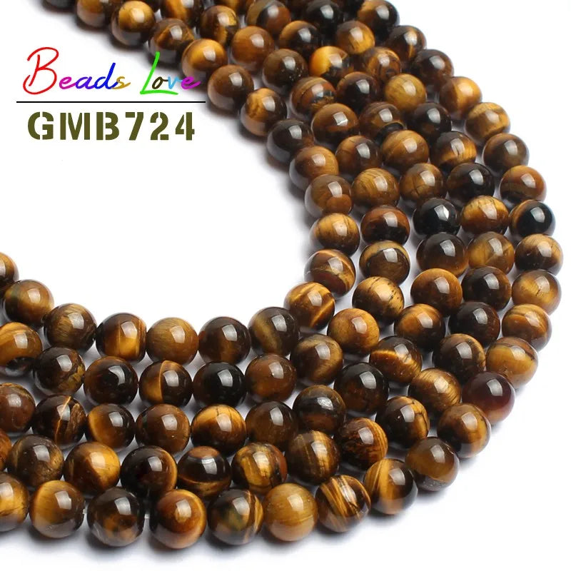 10mm Yellow Tiger Eye Beads for DIY Jewelry Making