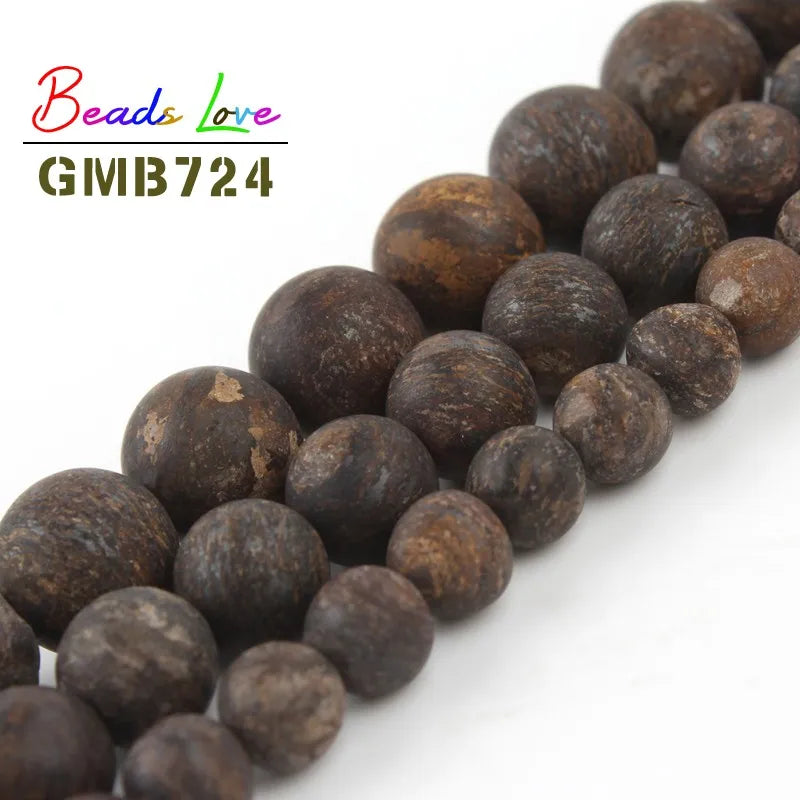 Natural Bronzite Stone Beads 10mm Round for DIY Jewelry