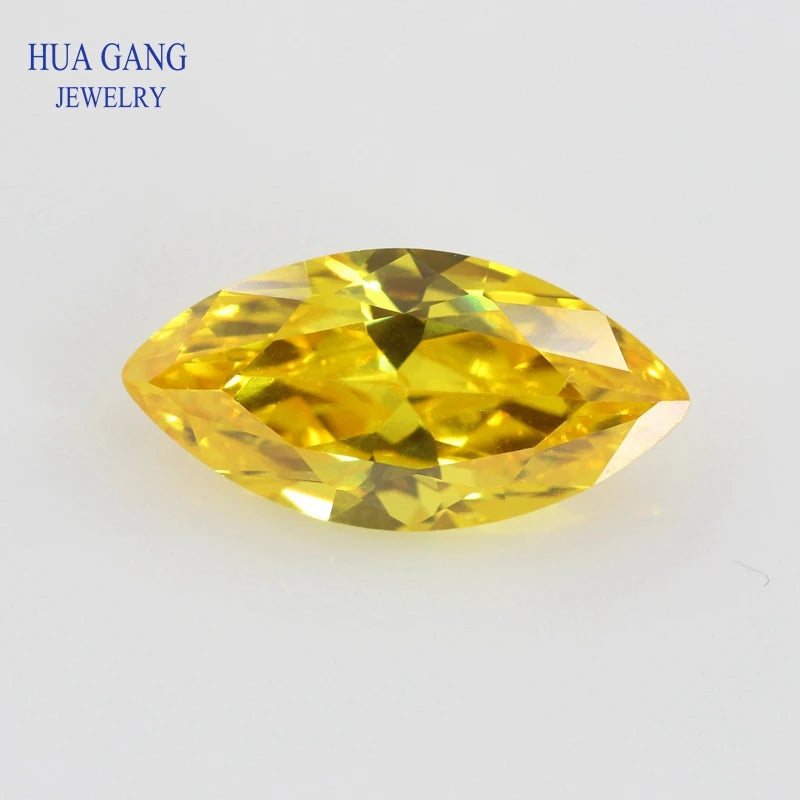 5A Marquise Shape Cubic Zirconia Stone Multicolor Brilliant Cut Loose CZ Synthetic Gems Beads For Jewelry
