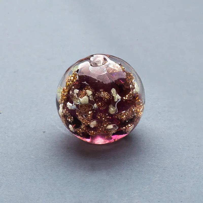 Round Lampwork Glass Beads 8mm 10mm 12mm Loose Beads for Jewelry Making