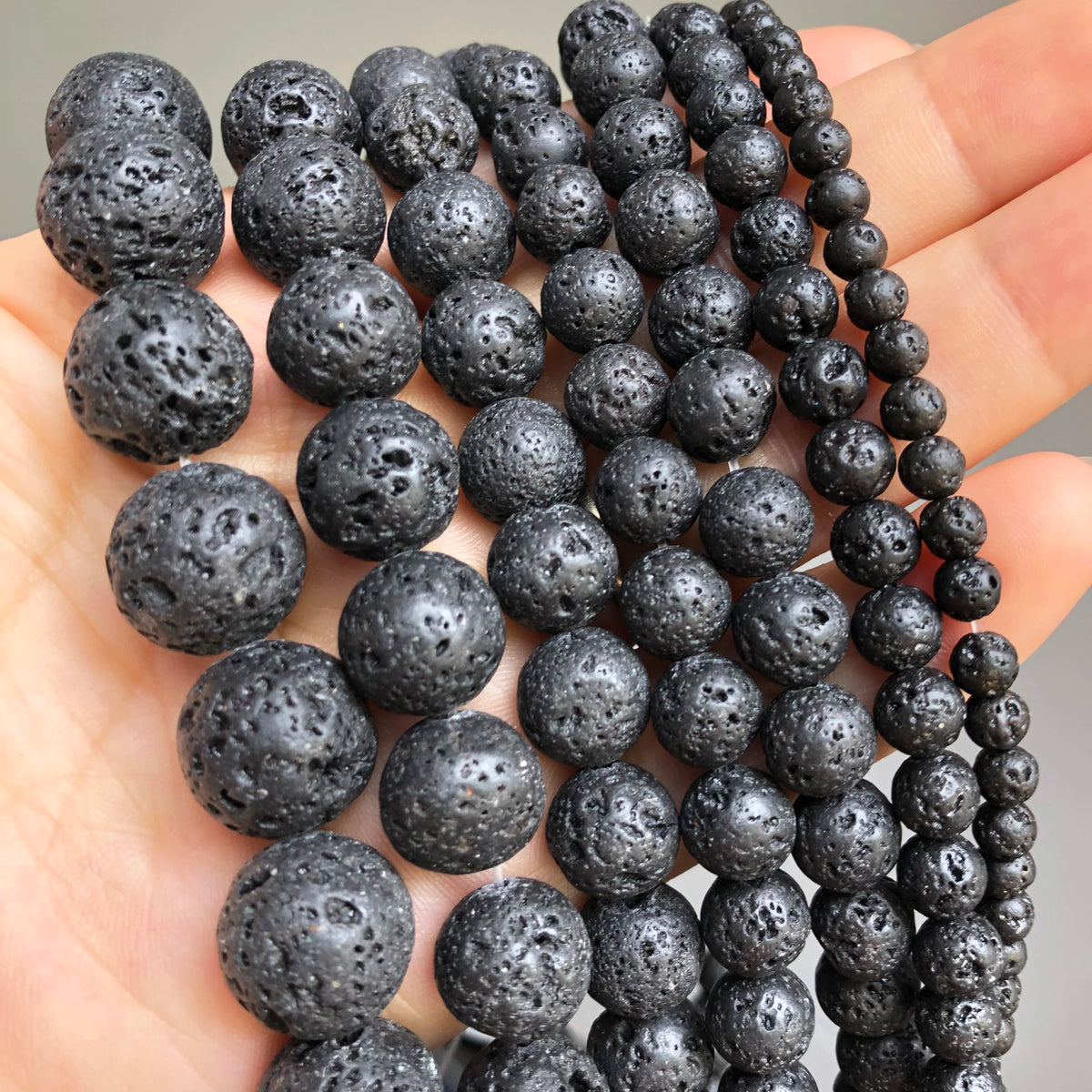 Natural Matte Frosted Stone Spacer Beads 10mm