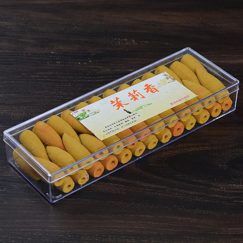 50 Pcs Smoky Backflow Incense Cone Sandalwood Lavender