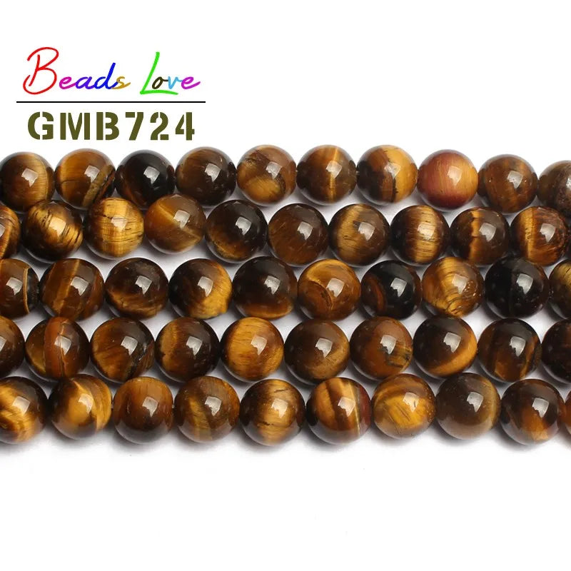 10mm Yellow Tiger Eye Beads for DIY Jewelry Making