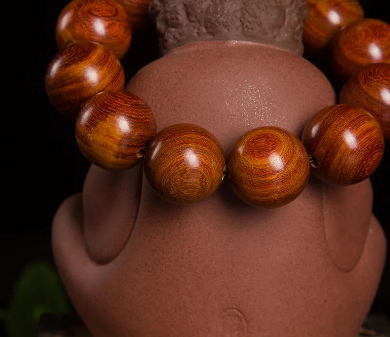 Burmese Pear Wooden Charm Beads Stretch Bracelets Buddhism Prayer Tibetan Buddha Bracelet For Women And Men lover's Jewelry