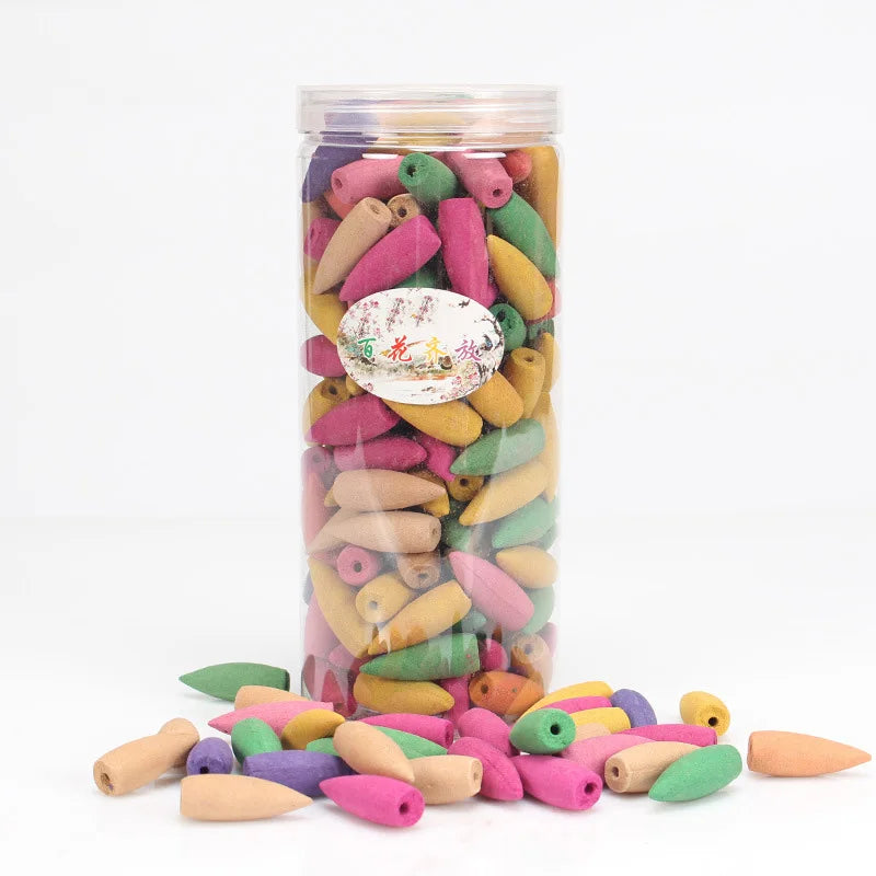 Backflow Incense Cones 168Pcs Fragrance for Waterfall Burner