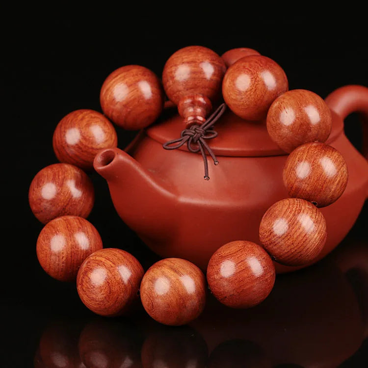 Burmese Pear Wooden Charm Beads Stretch Bracelets Buddhism Prayer Tibetan Buddha Bracelet For Women And Men lover's Jewelry
