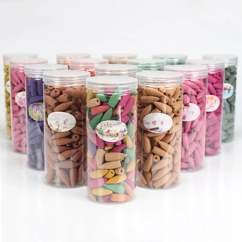 Backflow Incense Cones 168Pcs Fragrance for Waterfall Burner