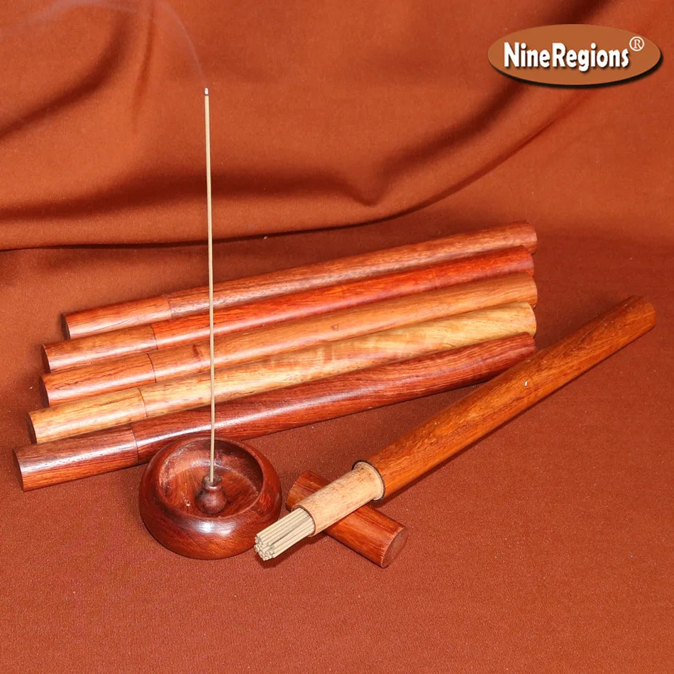 10g Natural Chinese HaiNan Oudh Wood Stick incense Fragrance with wood Tube Oudh Fragrance Sweet and Elegant Quality