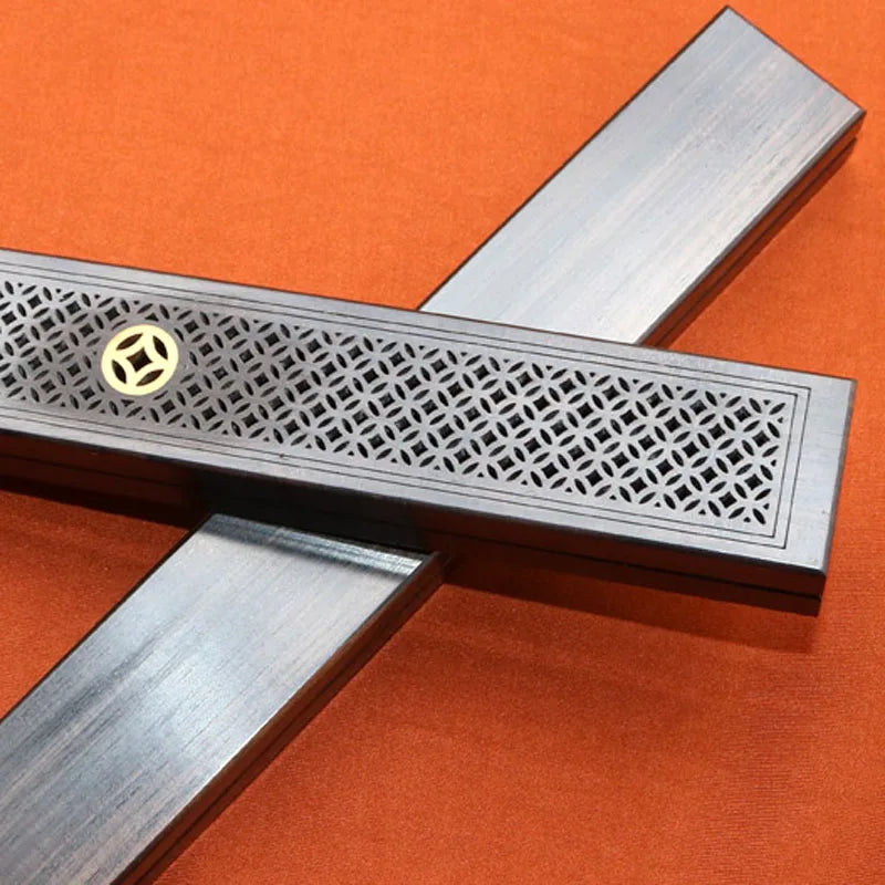 Incense Stick Holder Ebony Wood Incense Burner Chinese Style Incense Ash Catcher Tray for Home Office Fragrance Decor Meditation