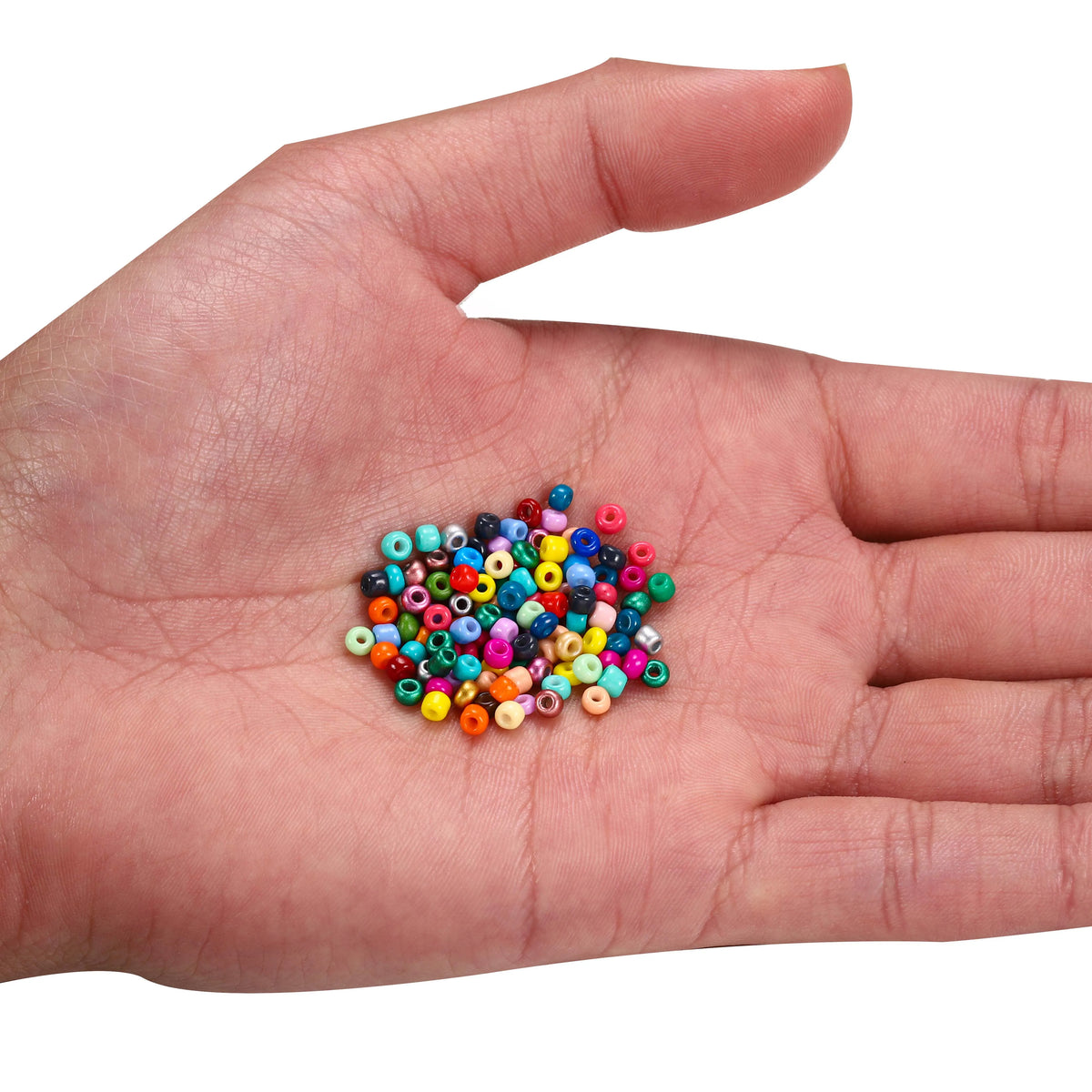 3/4mm Glass Seed Beads 300/600Pcs Loose Round Beads for Jewelry Making