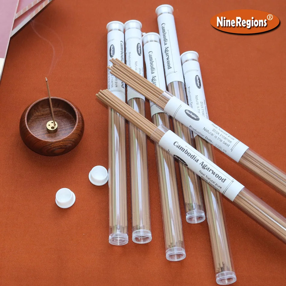 10g High Quality Cambodia Oudh Wood Incense Sticks Natural Fresh Honey Fragrance Long-Lasting Home Scent for Yoga