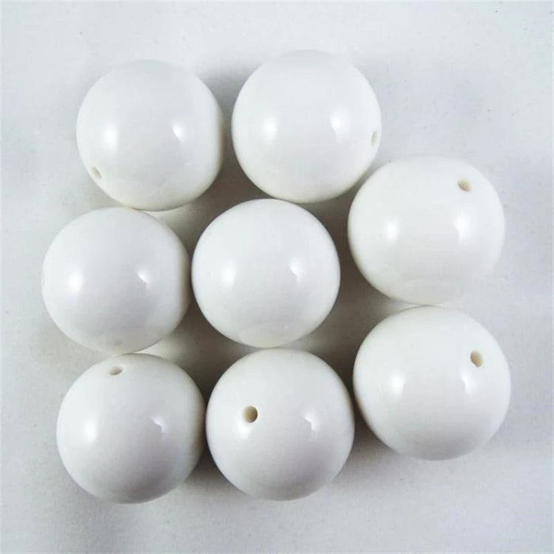 30mm Round Acrylic Beads 26 Colors 5pcs Lot