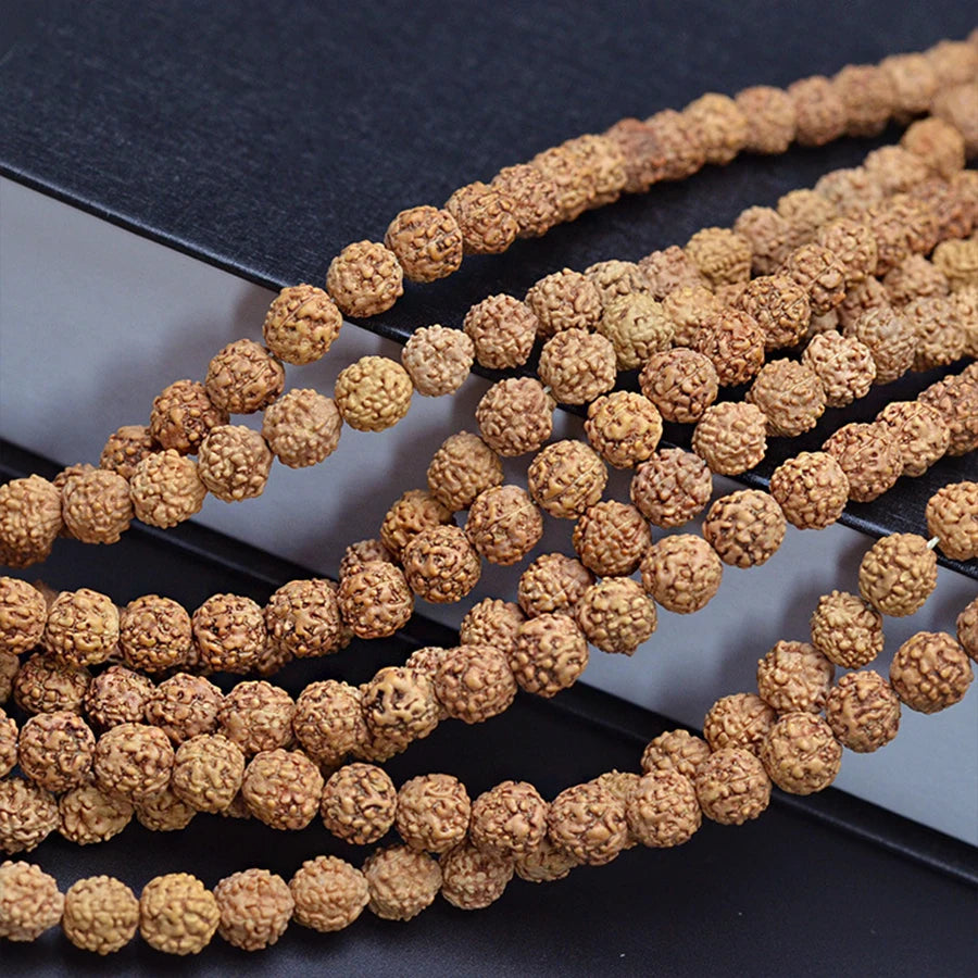 108 Vajra Bodhi Rudraksha for Making Jewelry 5/7/9mm Meditation Prayer Tibetan Buddhism Beads for Necklace Bracelets Accessories