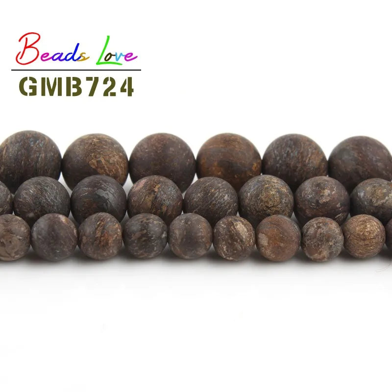 Natural Bronzite Stone Beads 10mm Round for DIY Jewelry