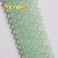 AAA+ Natural Light Green Chalcedony Jades Beads 4 6 8 10 12 14mm Spacer Beads For Jewelry Making Charms Accessories 15" Strand