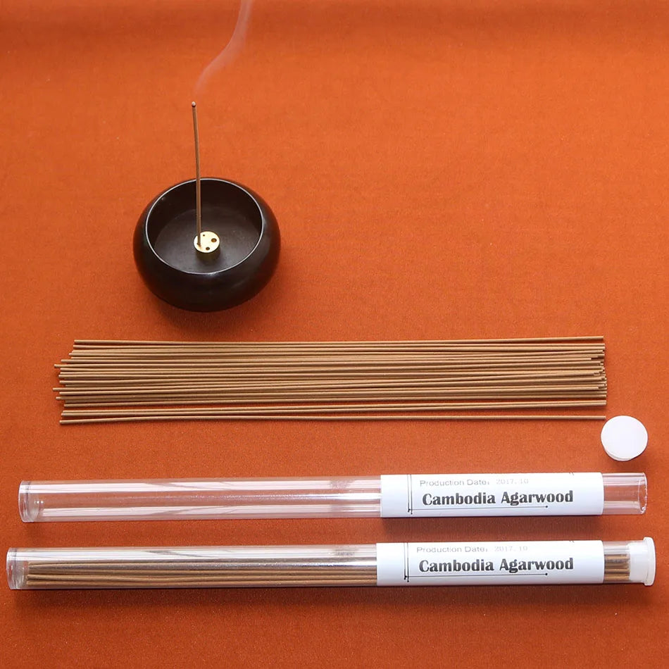 10g High Quality Cambodia Oudh Wood Incense Sticks Natural Fresh Honey Fragrance Long-Lasting Home Scent for Yoga