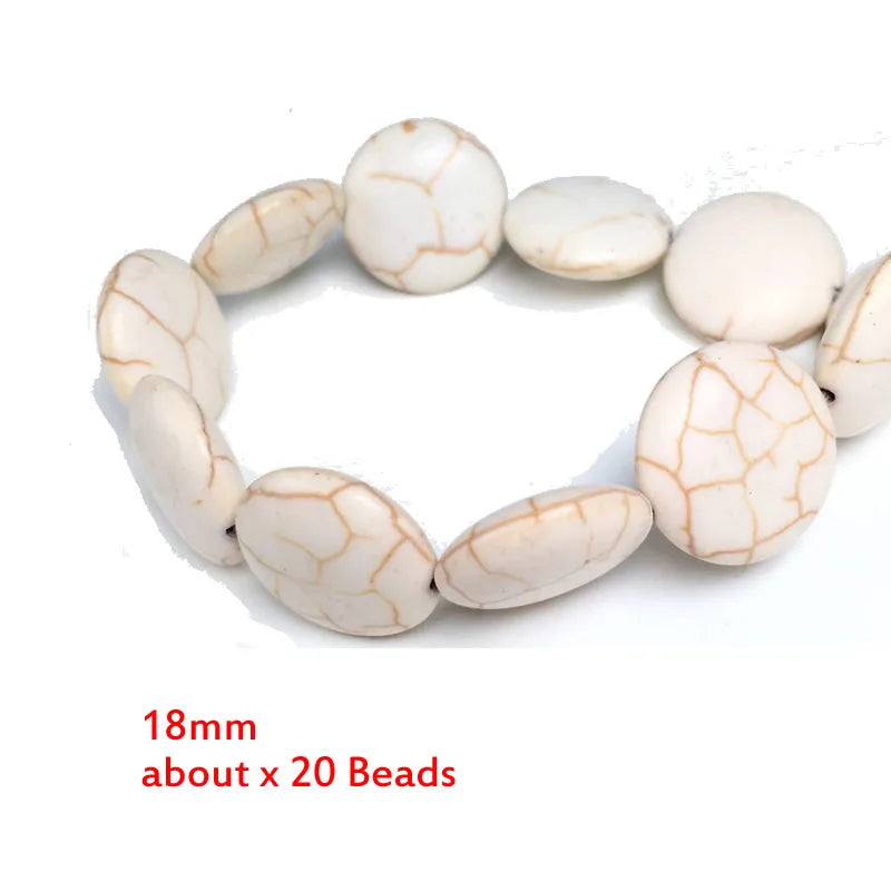 Teardrop Oval Rice Beads White Turquoises Howlite Beads for Jewelry Bracelet Making DIY Accessories Spacer 15inche