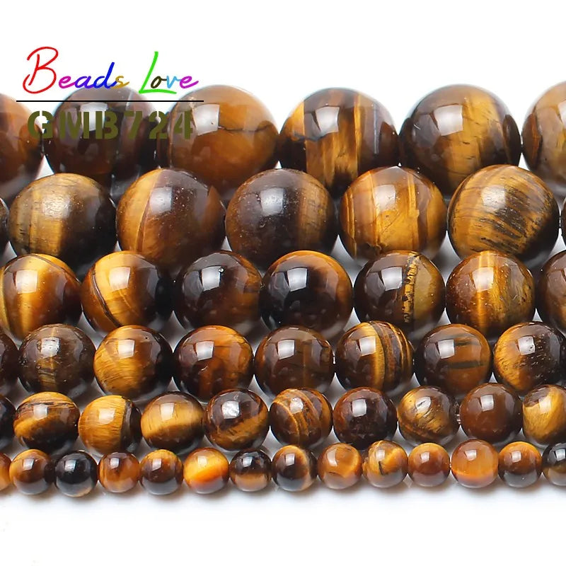 10mm Yellow Tiger Eye Beads for DIY Jewelry Making