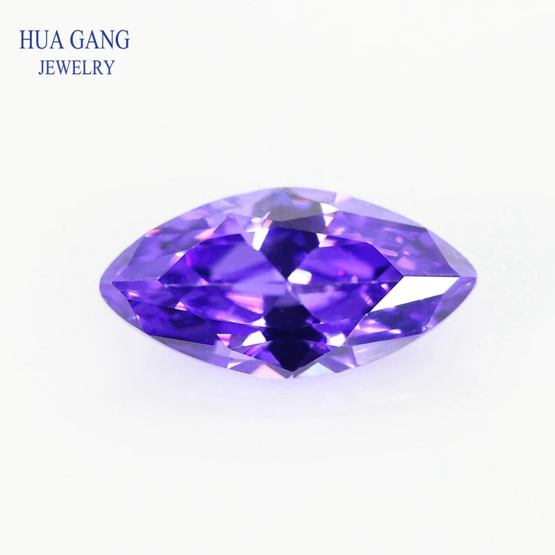 5A Marquise Shape Cubic Zirconia Stone Multicolor Brilliant Cut Loose CZ Synthetic Gems Beads For Jewelry