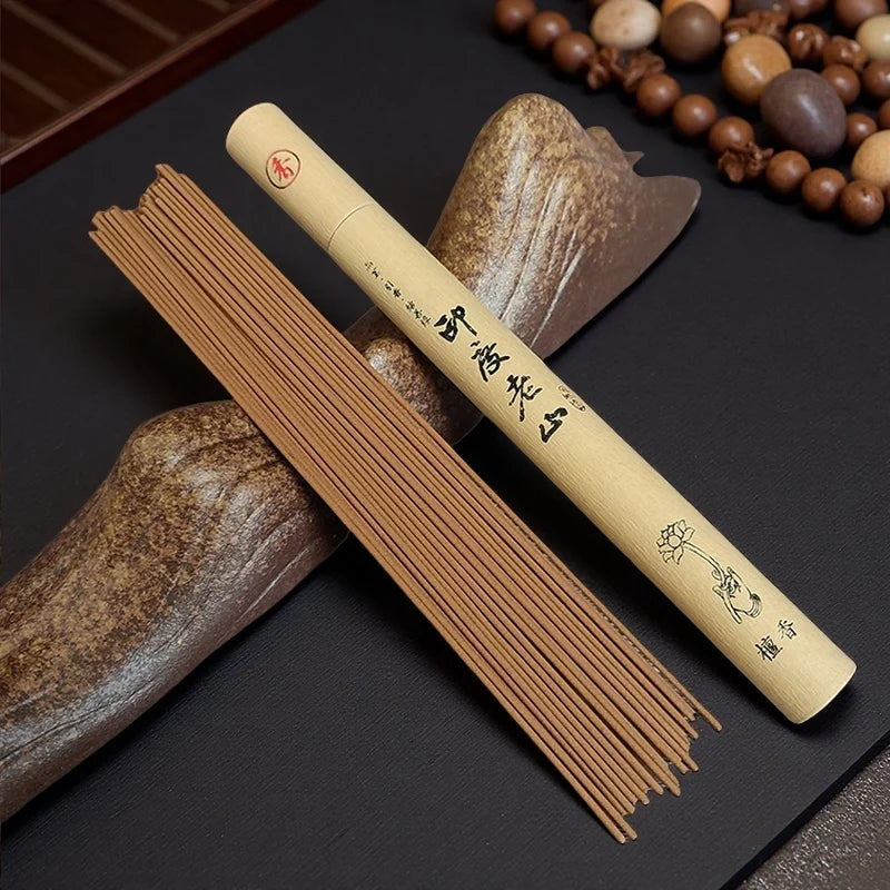 40 sticks Natural Sandalwood Incense Sticks for Home Aroma Blessing Ceremony Buddha Pray Stick Home Fragrance Woodland Incense