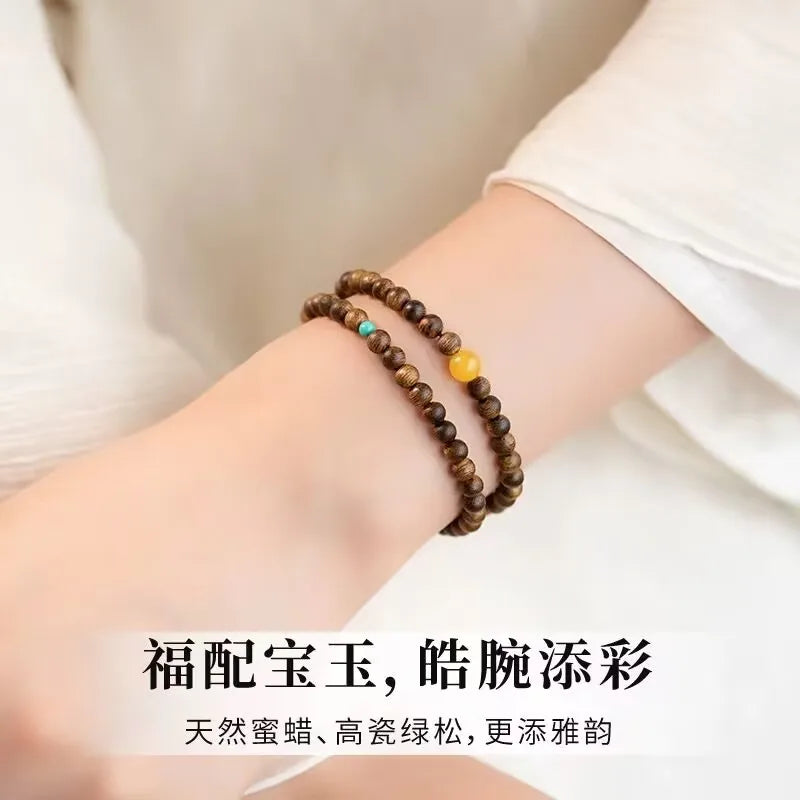 Premium Nha Trang White Kyara Agarwood Bracelet