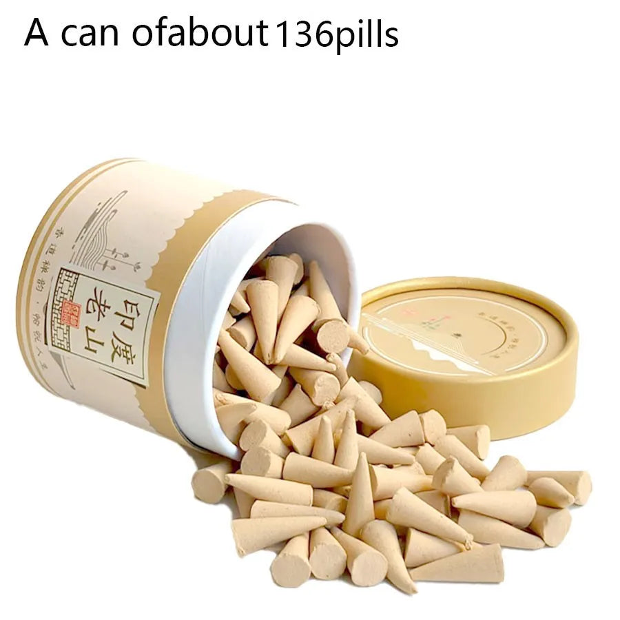 1 Can (Approximately 136 Pieces) of High-End Boxed Incense Tower Cones, Suitable for Christmas and Valentine's Day Gifts