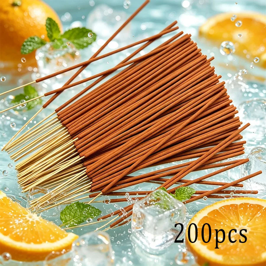 Citrus-Scented Incense Sticks, 22.0cm - Long-Lasting Fragrance, Natural Wood Scent, Suitable for Yoga, Meditation, Relaxation, and Sleep Aid - Perfect for Home Decor, Hotels, and Spas