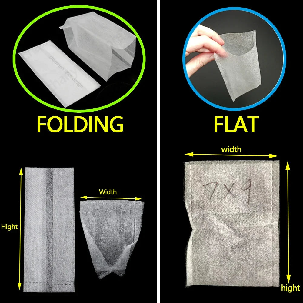 100-500Pcs Biodegradable Grow Bags 10x10cm-20x26cm