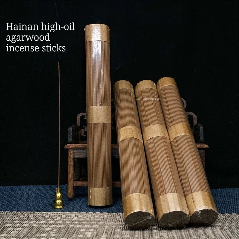 100g Hainan High-Oil Agarwood Incense Stick Tearoom Study Bedroom Hotel To Purify The Air and Calm The Mind Natural Joss Stick