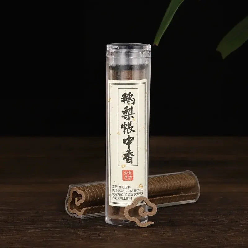 42pcs/tube Natural Material Special Shape Coil Incense Burning 30 Mins Jasmine Lavender Home Aroma Fragrance Yoga Meditation