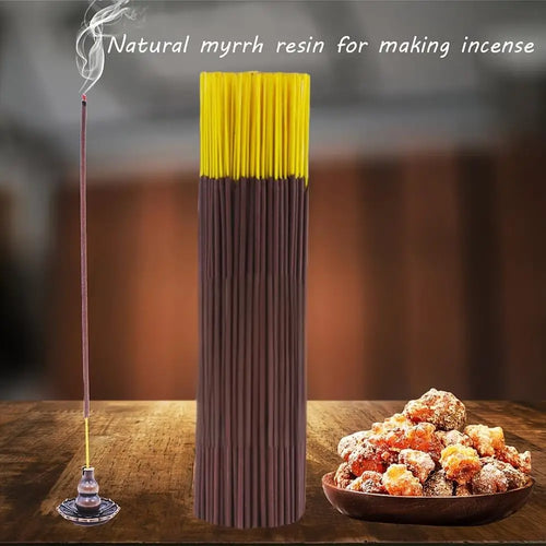 0/120/280 Pieces, Natural Myrrh Incense, Suitable for Air Purification, Yoga, Meditation, Work, Fitness, Home, Outdoor Purification and Relaxation.